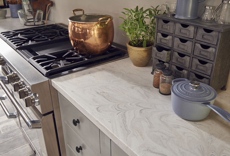 Столешница для кухни из искусственного камня Corian Limestone Prima — Modern Acrylic Stone
