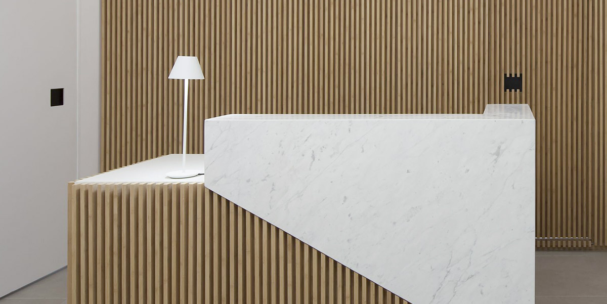 Ресепшн для отеля из искусственного камня — Modern Acrylic Stone