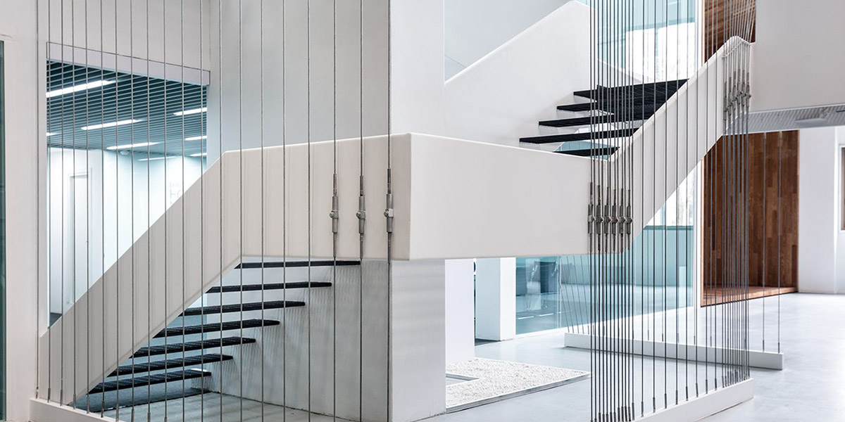 Современная лестница из искусственного камня — Modern Acrylic Stone