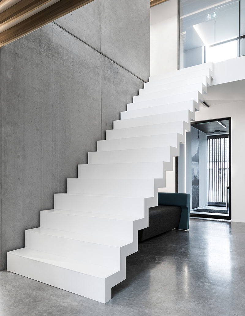 Акриловая белая лестница для дома – Modern Acrylic Stone