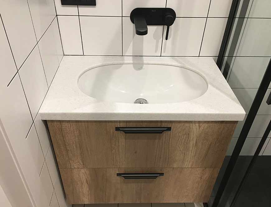 Маленька стільниця з акрилу Grandex S-201 Dirty Sand – основне фото – Modern Acrylic Stone