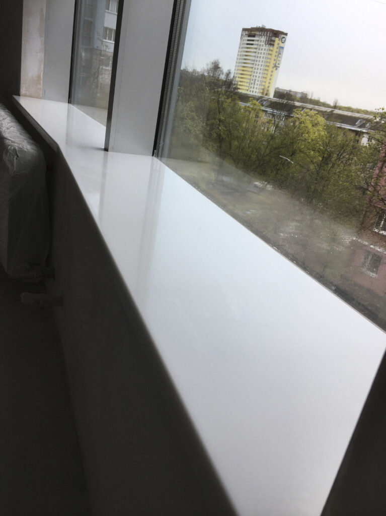 Подоконник из акрилового камня Grandex P-104 Pure White – фото 1 – MAS