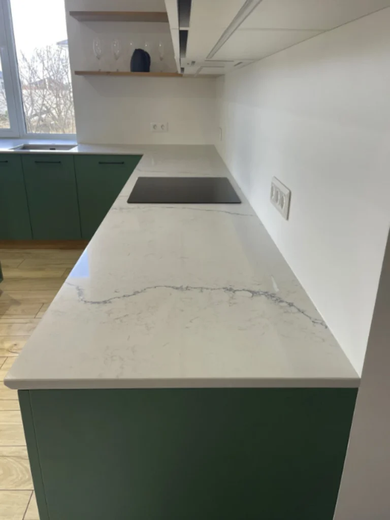 Столешница с подоконником из кварца Tisoro Q790 Venato Royal — фото 6 — MAS — Modern Acrylic Stone